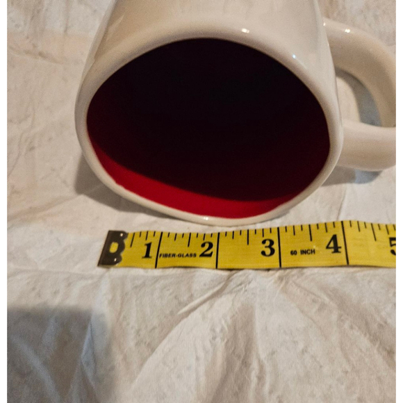 Rae Dunn Collector Valentine's Day "Be Mine" Coffee Cup Mug White Red - Picture 11 of 11